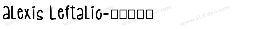 Alexis Leftalic字体转换